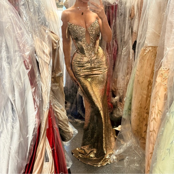 My Gold GRAMMYS Dress - Picture 1 of 7